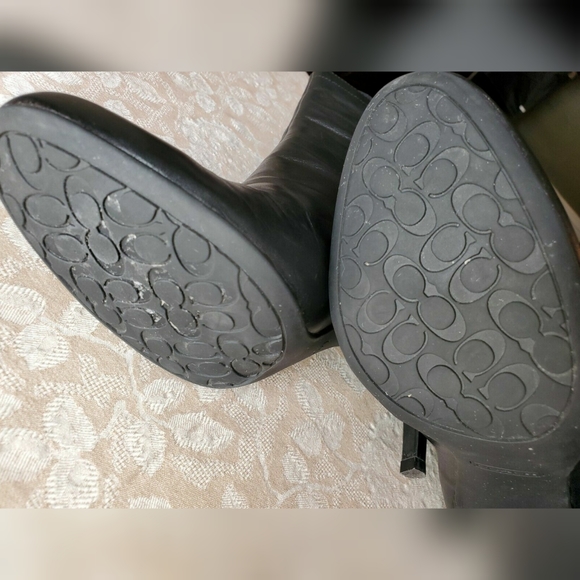 Coach Leather Heeled Ankle Boots, Bethie Smith 9M - Picture 7 of 8